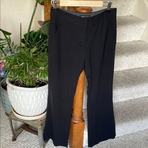 BCBGMaxAzria Black Wool Flare Trouser Pants